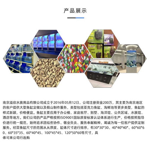 溢欣水族用品 安陽專業(yè)亞克力魚缸廠家的匠心制造